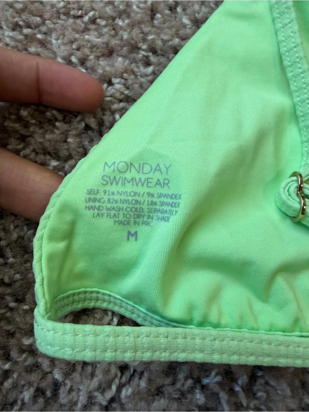 NEW Monday Swimwear Triangle Swim Bra